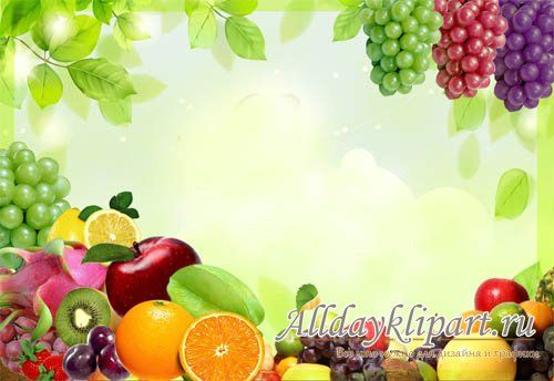 Корзина с летними фруктами