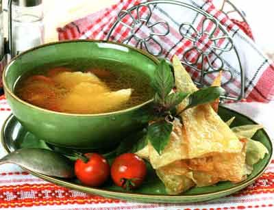 Куриный суп с тортильями (первые блюда)