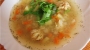 Рыбный бульон с кальмарами и морским гребешком