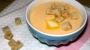 Суп-пюре из моркови с гренками