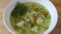 Суп из овощей со свежими огурцами