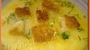 Суп из сыра стилтон с пармезановыми крутонами