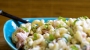 Салат рыбный с макаронами