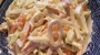 Салат с квашеной капустой, сыром и корнем петрушки