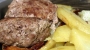 Отбивные из баранины с картофелем и перцм