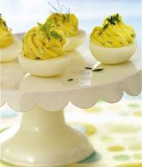 Фаршированные яйца с сырным кремом