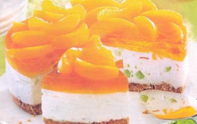 Творожно-персиковый торт
