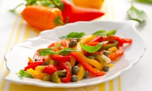 Рецепт салата из запеченных перцев