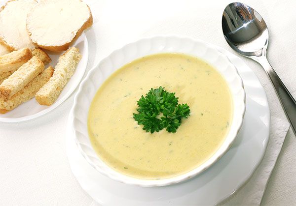 Картофельный суп с сыром