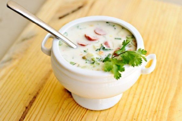 Холодный суп из йогурта и огурцов по южно-африкански