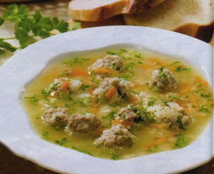 Суп из баранины с овощами и клецками