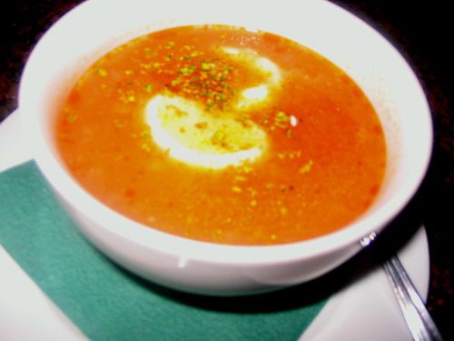 Суп-крем из лука и томата