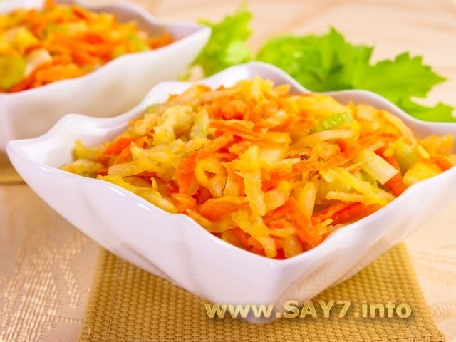 Салат из кольраби с морковью