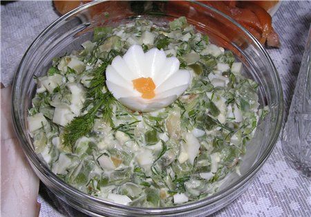 Салат из зеленой фасоли