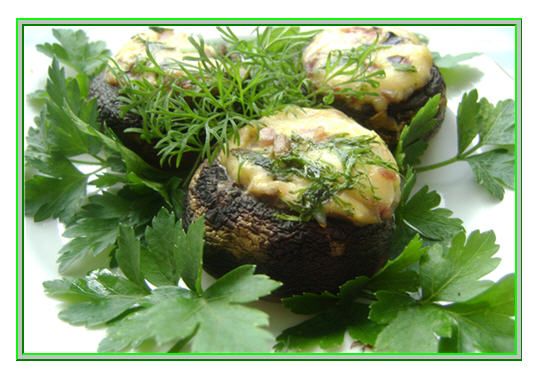 Картофельные оладьи, фаршированные грибами