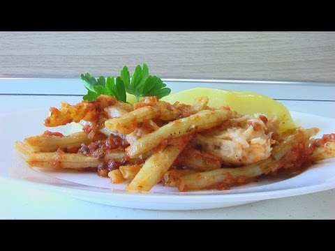 Филе белой рыбы с томатами и фасолью видео рецепт